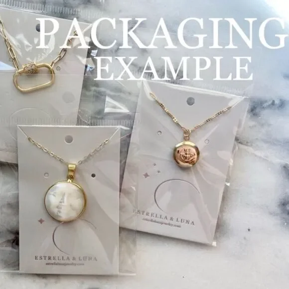 Mother of Pearl Crescent Moon Necklace - Picture 11 of 13